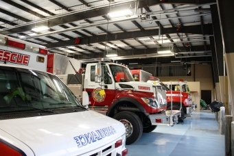 Interior view of the fire station
