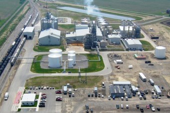 Aerial view of Global Ethanol looking southeast