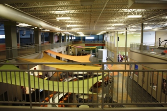 view of cafe & restaurant from the mezzanine